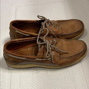 Sperry Brown Leather Boat Shoes